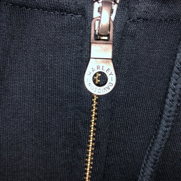 Harley Davidson Men’s Zip Up Hoodie Sweatshirt L - Picture 6 of 7